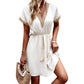 Boho-Kleid mit V-Ausschnitt aus Spitze für Damen