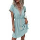 Boho-Kleid mit V-Ausschnitt aus Spitze für Damen