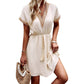 Boho-Kleid mit V-Ausschnitt aus Spitze für Damen