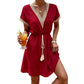 Boho-Kleid mit V-Ausschnitt aus Spitze für Damen