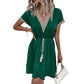 Boho-Kleid mit V-Ausschnitt aus Spitze für Damen