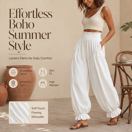 🏆 Verkaufsschlager – jetzt halber Preis!🎉Damen lässige Rüschensaum-Laternenhose💕