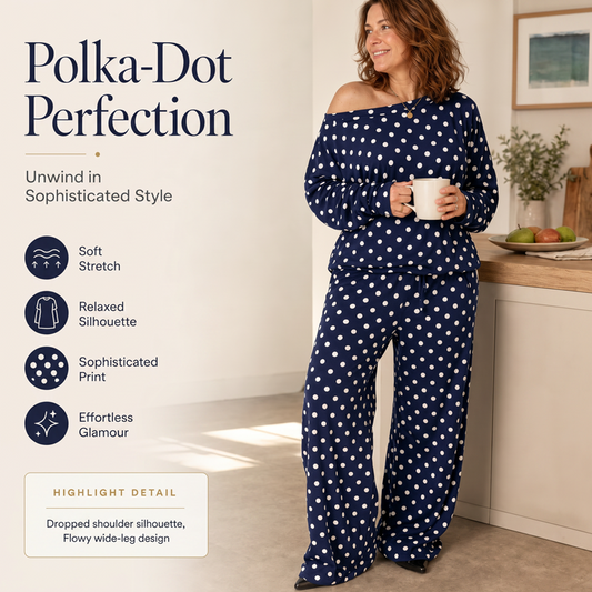 🚀 Neu eingetroffen – 50% Probierpreis! Zweiteiliges Set für Damen mit schulterfreiem Ausschnitt und Polka-Dots