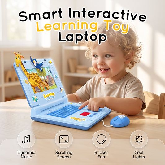 💻 50% RABATT! 🧸 Interaktiver Simulations-Spielzeug-Laptop – Lichter, Töne & Lernspiele – Fördert spielerisch Kreativität & Motorik bei Kindern 🎵