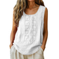 ⌛Zeitlich begrenztes Angebot – Damen bestickte Tanktops mit rundem Ausschnitt