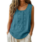 ⌛Zeitlich begrenztes Angebot – Damen bestickte Tanktops mit rundem Ausschnitt
