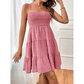 💙 50% RABATT! 👗 Ärmelloses Smok-Minikleid – Figurumspielend, leicht & vielseitig – Perfekt für warme Tage & stilvolle Abende ☀️