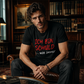 🔥🛍️ Neuheiten - Witziges deutsches Slogan-T-Shirt für Herren, schwarz, Kurzarm, Rundhalsausschnitt