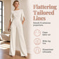 ✨Eleganter, schmal geschnittener Jumpsuit mit Perlenverzierung