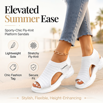 🏃‍♀️ Es wird im Akkord weggeschnappt – zögern Sie nicht! Lässige Strick-Sandalen mit Plateauabsatz für Damen