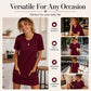 Lockeres Sommer-T-Shirt-Kleid für Damen mit Taschen