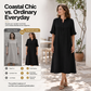 Lässiges Sommerkleid mit Knöpfen für Damen