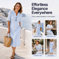 Lässiges Sommerkleid mit Knöpfen für Damen