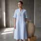 Lässiges Sommerkleid mit Knöpfen für Damen