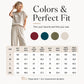 Set aus kurzärmeligem Oberteil und Hose mit weitem Bein für Damen