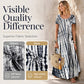 Lässiges, locker sitzendes Damenkleid mit Tie-Dye-Muster
