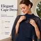 Elegantes zweiteiliges Kleiderset für Damen mit Cape