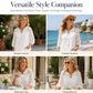 Damen-Top mit V-Ausschnitt und ausgeschnittenen Ärmeln
