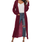 Locker sitzende Herbst-Strickjacke mit langen Ärmeln