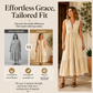 ✨🛍️Neu eingetroffen – Plisseekleid mit V-Ausschnitt und Seitentaschen – Leicht und luftig, ideal für Strandspaziergänge oder einen Brunch 🍃