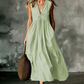 ✨🛍️Neu eingetroffen – Plisseekleid mit V-Ausschnitt und Seitentaschen – Leicht und luftig, ideal für Strandspaziergänge oder einen Brunch 🍃