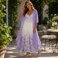 Fließendes, weit geschnittenes Swing-Kleid im indischen Stil