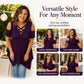 Women's Cold-Shoulder Criss Cross Top