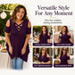 Damen Cold-Shoulder-Criss-Cross-Oberteil