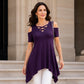 Damen Cold-Shoulder-Criss-Cross-Oberteil