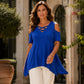 Damen Cold-Shoulder-Criss-Cross-Oberteil