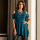 Women's Cold-Shoulder Criss Cross Top