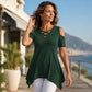 Damen Cold-Shoulder-Criss-Cross-Oberteil