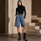 Klassische, kurz geschnittene Jeans mit geradem Bein für Damen