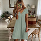 👗Top-Empfehlung – Kleid mit V-Ausschnitt, Lochstickerei und Wellenkante – leicht und romantisch, ideal für Gartenpartys oder einen Brunch 🌿