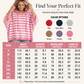 ✨🛍️Neu eingetroffen – Lässiger Kapuzenpullover mit Streifen – Einfache Mode für den Kaffee-Besuch oder entspannte Tage