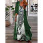 Aktueller Trend⭐Elegantes Maxikleid mit transparentem Überwurf🍃Leichter Stoff und anmutige Maxilänge für Eleganz im Alltag