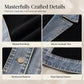 ⌛Zeitlich begrenztes Angebot – Eleganter Damenmantel aus Denim mit geripptem Strick-Einsatz