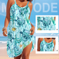 Sommer bedrucktes trägerloses Strandkleid im Ozean-Stil