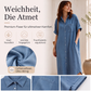 Zeitlich begrenztes Angebot: 50 % Rabatt！👗Weites Hemdblusenkleid aus Denim für Damen