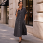 Zeitlich begrenztes Angebot: 50 % Rabatt！👗Weites Hemdblusenkleid aus Denim für Damen