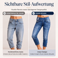 Taillenhohe, schmal geschnittene Cropped-Jeans für Damen
