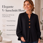 🛍️👚 Tagesangebot – elegante Bluse mit Rüschenärmeln – zeitlos und atmungsaktiv