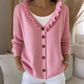 Bestseller🏆👚 Strickcardigan mit Rüschenkragen – Eleganter Fall und ganztägiger Tragekomfort für jeden Look
