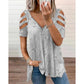 Bestseller💕 T-Shirt mit schulterfreiem Ausschnitt – trendiger Cut-out und vielseitig kombinierbar für jeden Look