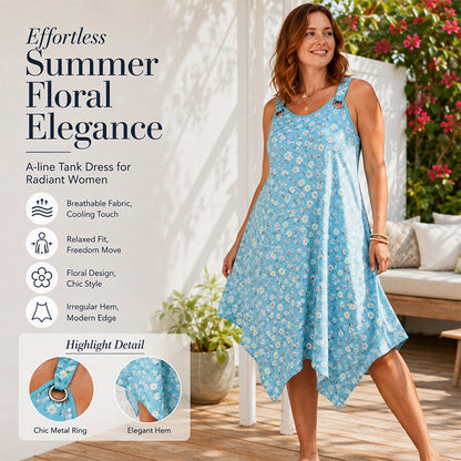 ✨🛍️Neu eingetroffen – Ärmelloses Maxikleid mit Gänseblümchenmuster – Atmungsaktiver Tragekomfort & ungezwungene Urlaubsstimmung 🍃