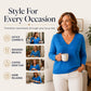 Aktueller Trend⭐👚 Strickpullover mit gewelltem V-Ausschnitt – feminine Details und weiche Textur für einen lässigen Look bei kühlem Wetter