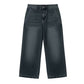 Damen lässige verkürzte Jeans mit geradem Bein