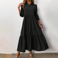 Einfarbiges, locker sitzendes Damenkleid