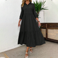 Einfarbiges, locker sitzendes Damenkleid