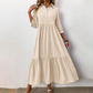Einfarbiges, locker sitzendes Damenkleid